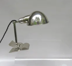 Best Pamono Chromed Clamping Lamp from Hala, 1930s