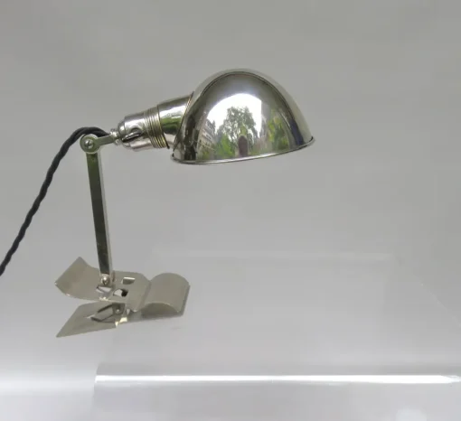 Best Pamono Chromed Clamping Lamp from Hala, 1930s