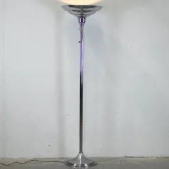 Clearance Pamono Chromed French Art Deco Floor Lamp
