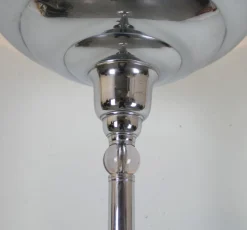 Clearance Pamono Chromed French Art Deco Floor Lamp