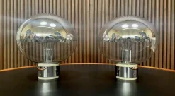 Discount Pamono Chromed Glass Sconces or Ceiling Lamps by Motoko Ishii for Staff, Germany 1960s, Set of 2