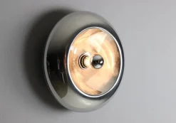 Clearance Pamono Chromed Metal Wall Lamp by Goffredo Reggiani, 1970s