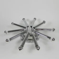 Hot Pamono Chrome-Plated Boulanger 10-Light Ceiling Lamp with from Sciolari, 1960s
