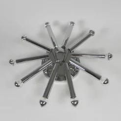 Hot Pamono Chrome-Plated Boulanger 10-Light Ceiling Lamp with from Sciolari, 1960s