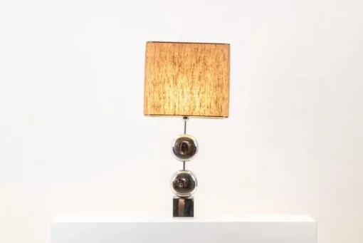 Best Pamono Chrome-Plated Metal Lamp from Chalier Paris, 1970