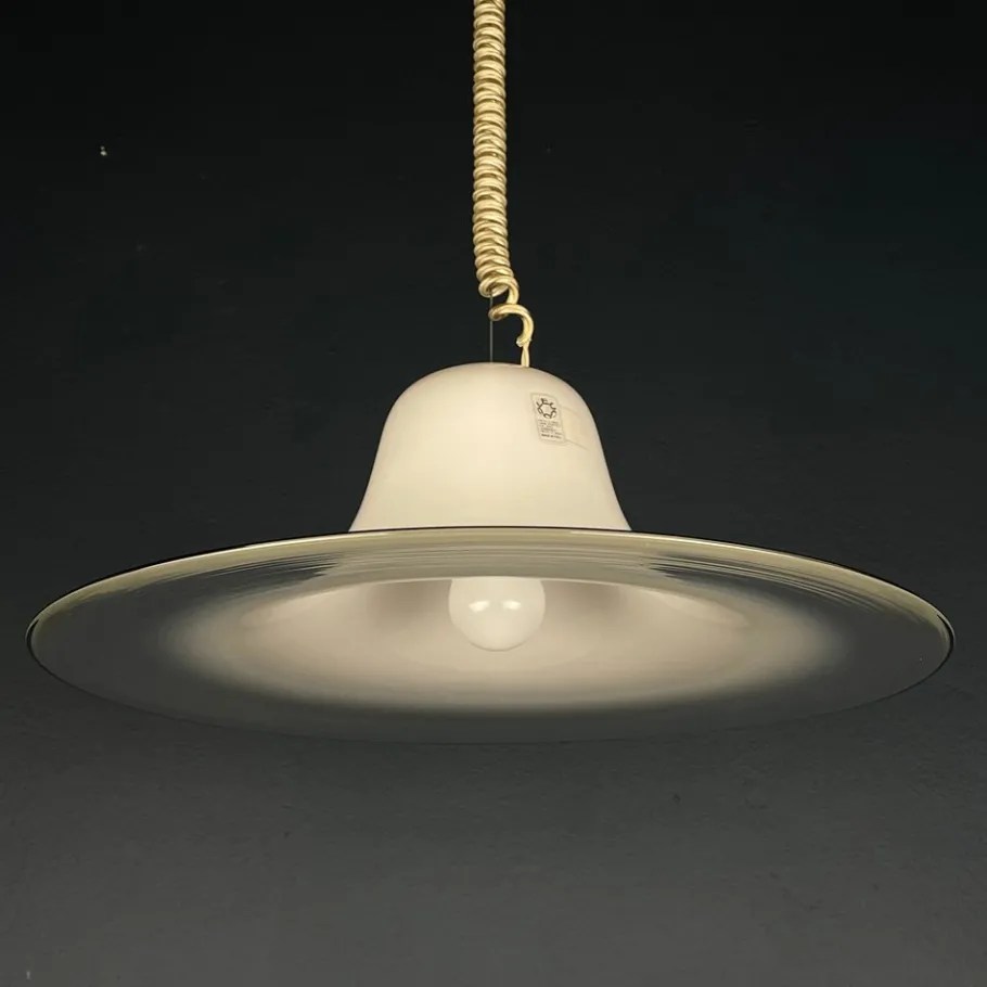 Hot Pamono Cinea Murano Pendant Lamp by Giusto Toso for Leucos, Italy, 1970s