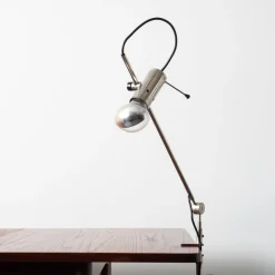 Outlet Pamono Clamp Table Lamp 255 by Tito Agnoli for O-Luce, 1950s