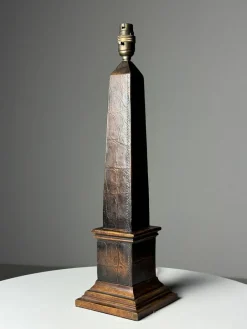 Online Pamono Classic Leather Lamp Base