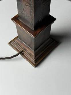 Online Pamono Classic Leather Lamp Base