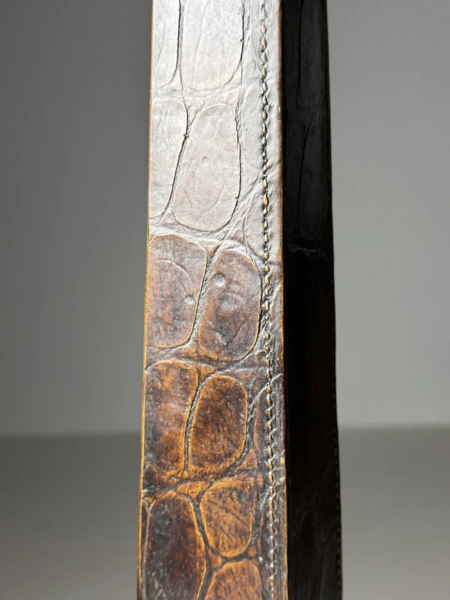 Online Pamono Classic Leather Lamp Base