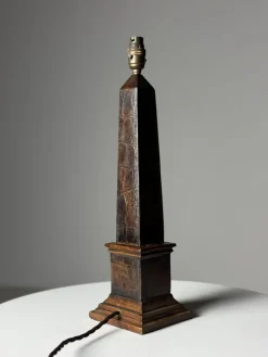 Online Pamono Classic Leather Lamp Base