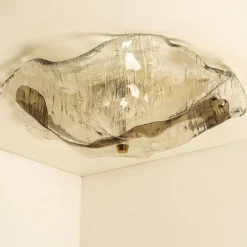 Sale Pamono Clear and Brown Glass Wall Light by J. T. Kalmar for Kalmar, 1965