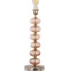 Discount Pamono Clear Murano Glass Table Lamp with Pink Balls, Italy