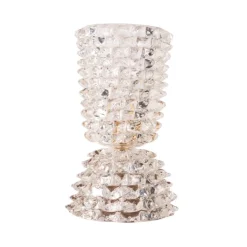 Sale Pamono Clear Rostri Murano Glass Table Lamp