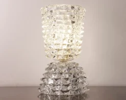 Sale Pamono Clear Rostri Murano Glass Table Lamp
