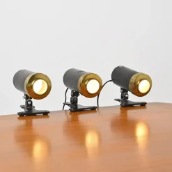 Sale Pamono Clip-on Lamps by Jacques Biny for Lita, 1950s, Set of 3