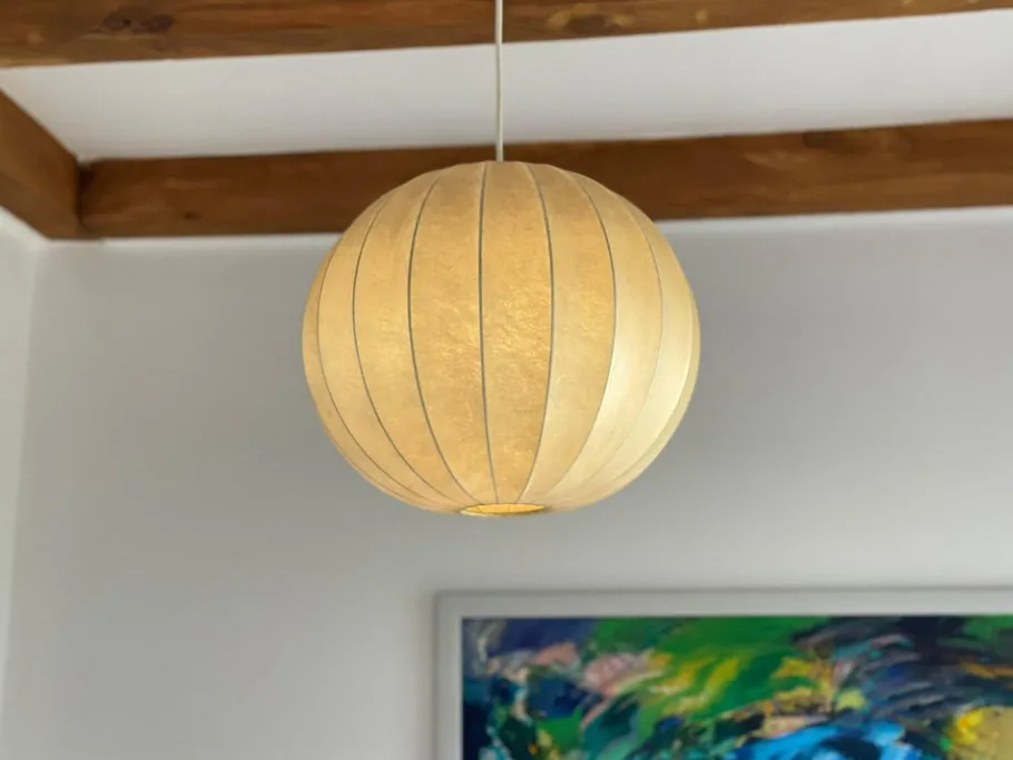 Best Pamono Cocoon Ceiling Lamp from Castiglioni, 1960s