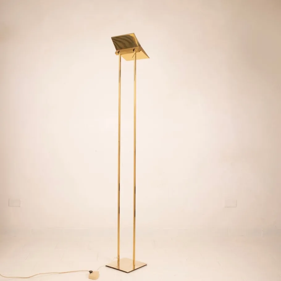 Online Pamono Concord Floor Lamp in Brass by Marco Zotta, 1980s