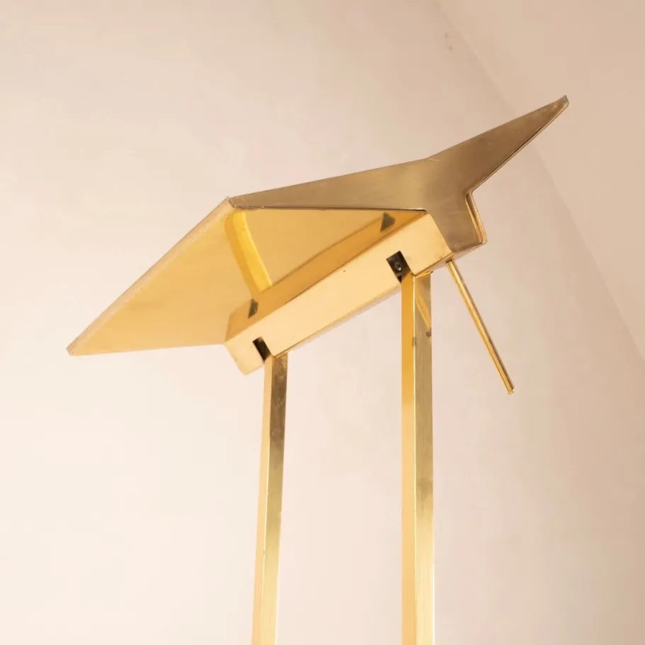 Online Pamono Concord Floor Lamp in Brass by Marco Zotta, 1980s