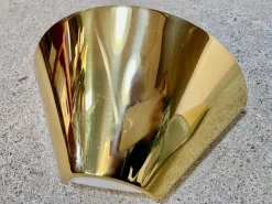 Hot Pamono Cone-Shaped Brass Wall Lamps or Sconces by Glashütte Limburg, 1960s, Set of 2