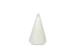 Outlet Pamono Conical Murano Glass Lamp with White Stripes, 1970s
