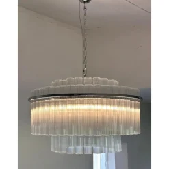 Discount Pamono Contempory Striped Cylinders Chandelier by Simoeng