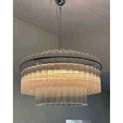 Discount Pamono Contempory Striped Cylinders Chandelier by Simoeng