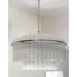 Discount Pamono Contempory Striped Cylinders Chandelier by Simoeng