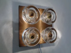 Sale Pamono Copper and Glass Sconce from Cosack, 1960s