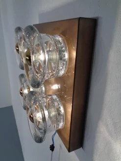 Sale Pamono Copper and Glass Sconce from Cosack, 1960s