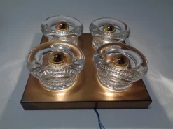 Sale Pamono Copper and Glass Sconce from Cosack, 1960s