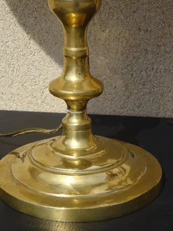 Online Pamono Copper Bedside Lamps, 1890s, Set of 2