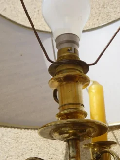 Online Pamono Copper Bedside Lamps, 1890s, Set of 2