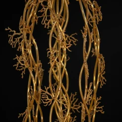 Clearance Pamono Coral and Crystal Chandelier, 1980s