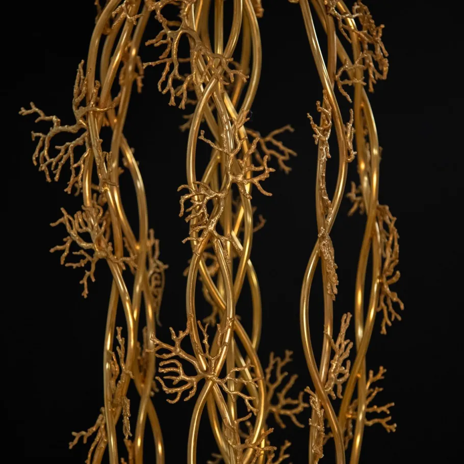 Clearance Pamono Coral and Crystal Chandelier, 1980s