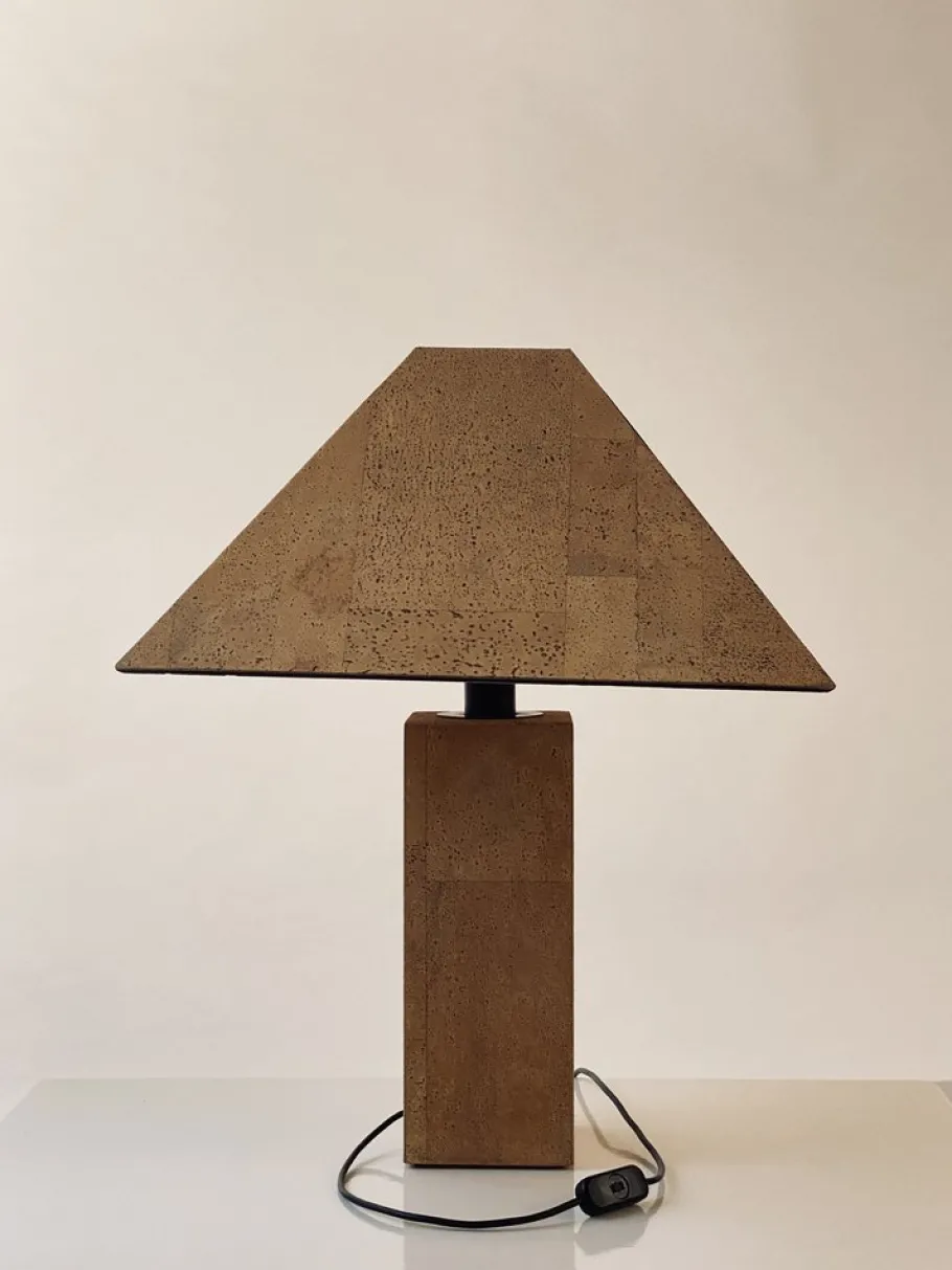 Outlet Pamono Cork Table Lamp by Ingo Maurer for Design M, 1970s