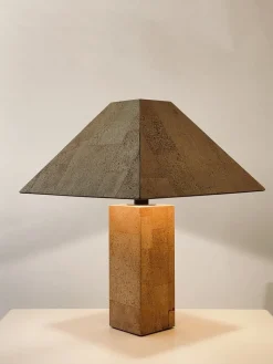 Outlet Pamono Cork Table Lamp by Ingo Maurer for Design M, 1970s