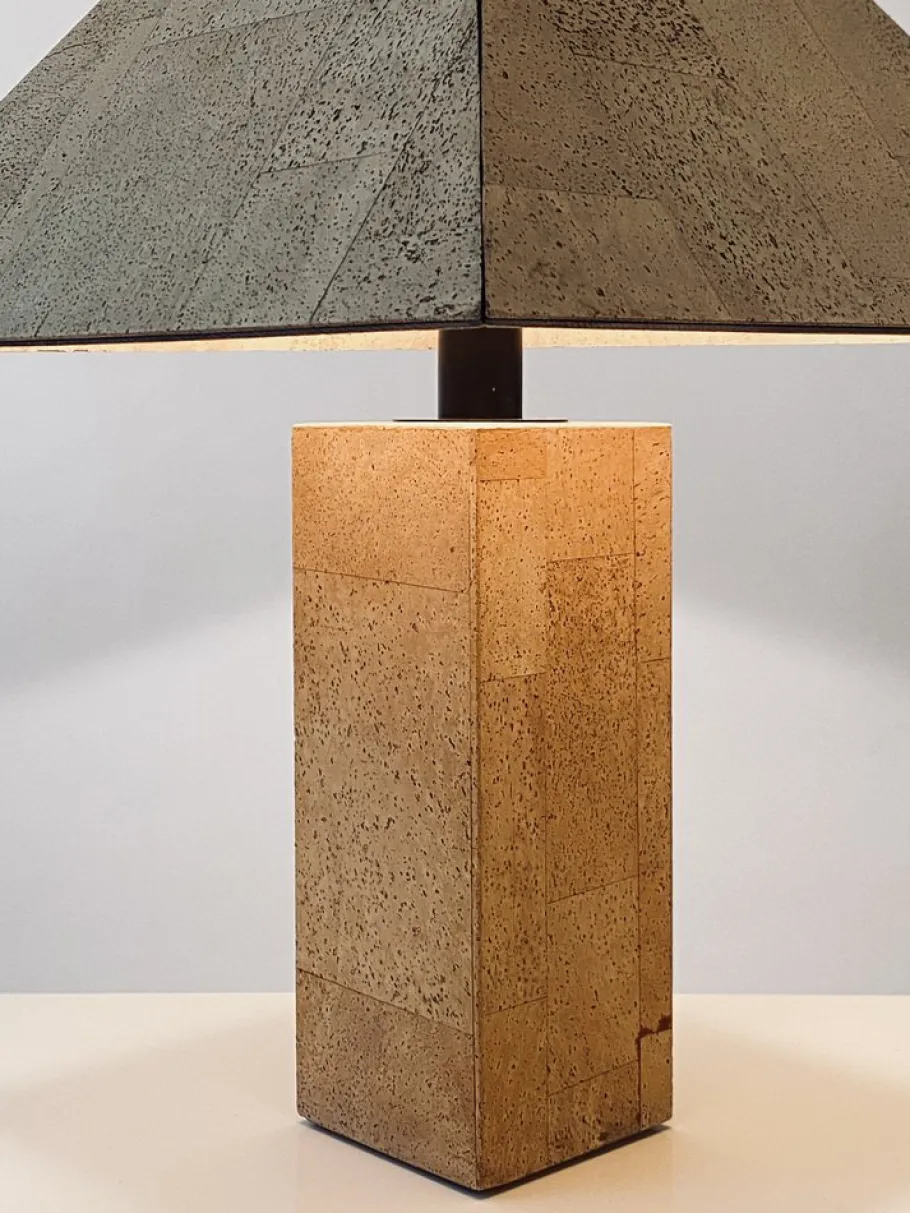 Outlet Pamono Cork Table Lamp by Ingo Maurer for Design M, 1970s