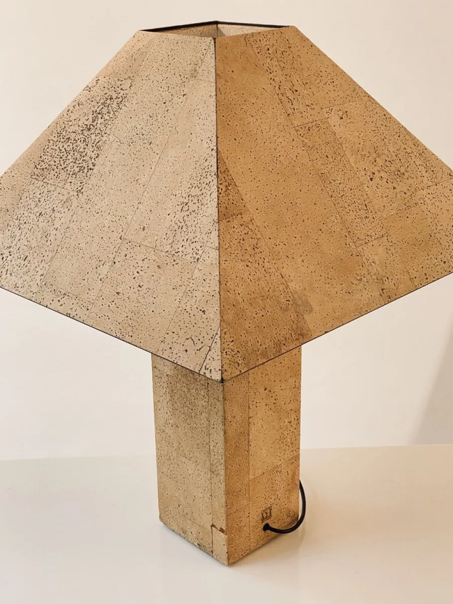 Outlet Pamono Cork Table Lamp by Ingo Maurer for Design M, 1970s