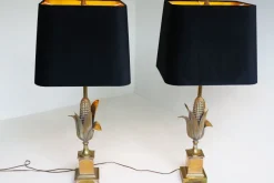 Discount Pamono Corn Table Lamps from Maison Charles, 1950s, Set of 2