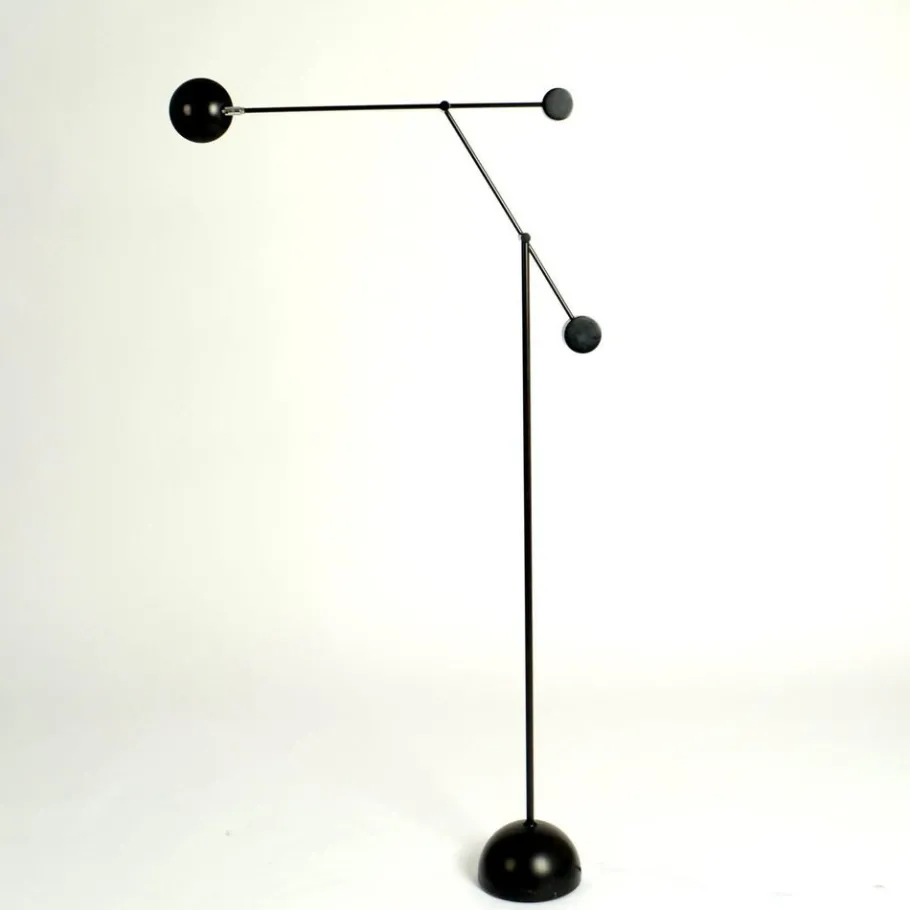 Online Pamono Counter Balance Floor Lamp in Black, 1970s
