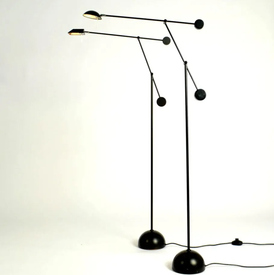 Online Pamono Counter Balance Floor Lamp in Black, 1970s