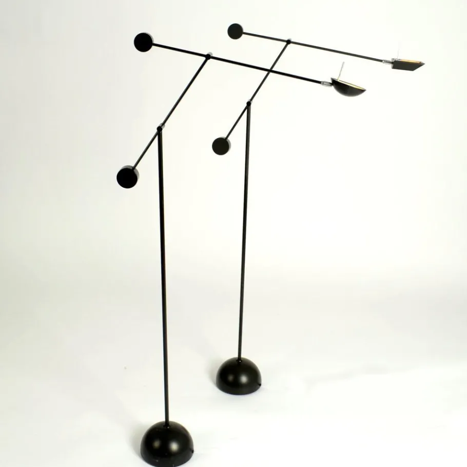 Online Pamono Counter Balance Floor Lamp in Black, 1970s