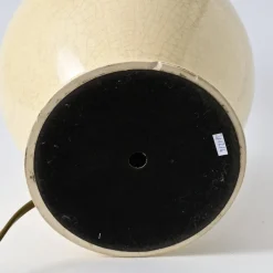 Discount Pamono Cream Crackle Glaze Table Lamp from Le Dauphin, 1990s