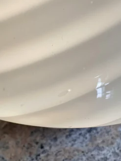 Outlet Pamono Cream Pink Swirl Mushroom Murano Glass Table Lamp, 1970s