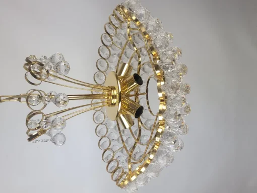 Best Pamono Crystal Chandelier by Joski Bodemais, 1970s