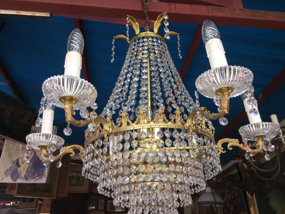 Online Pamono Crystal Chandelier, 1960s
