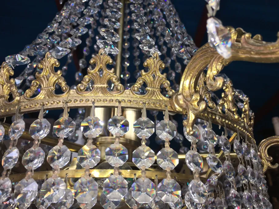Online Pamono Crystal Chandelier, 1960s