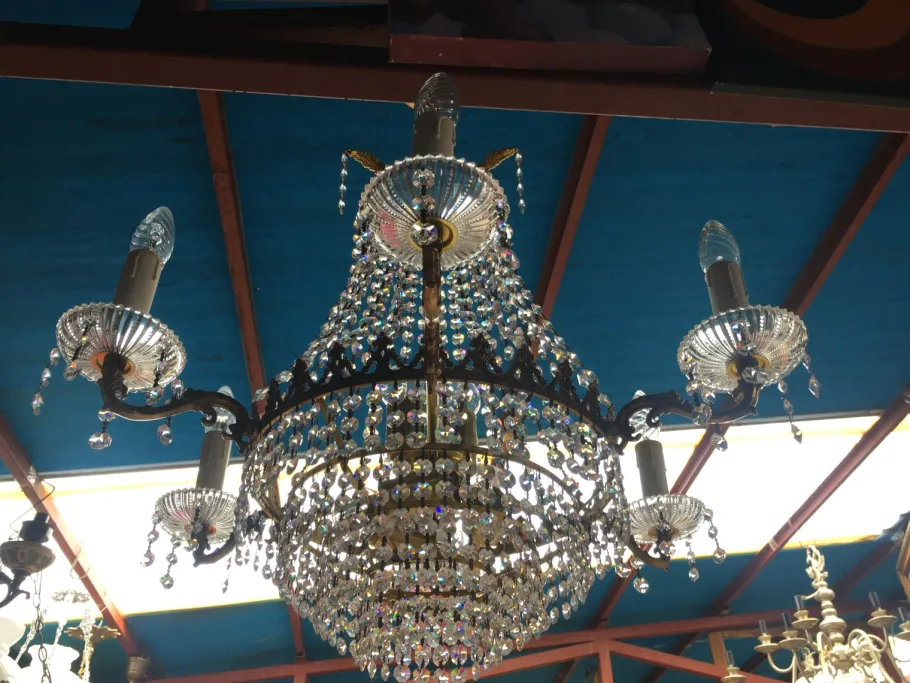 Online Pamono Crystal Chandelier, 1960s