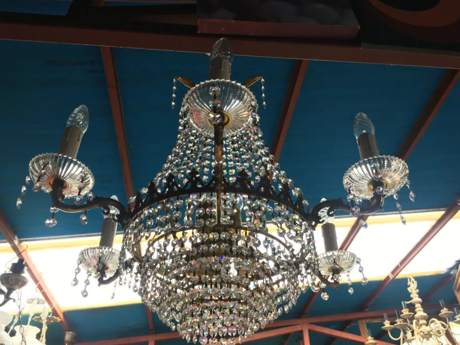 Online Pamono Crystal Chandelier, 1960s